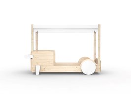 Mathy by Bols Discovery hemelbed 90x190 grenen naturel Wit L.BC