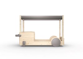 Mathy by Bols Discovery hemelbed 90x190 grenen naturel Linnen L.LIN