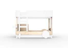 Mathy by Bols Discovery Stapelbed 90x190 grenen met lade Wit L.BC