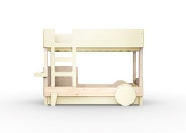 Mathy by Bols Discovery Stapelbed 90x190 grenen met lade Ivoor L.BE