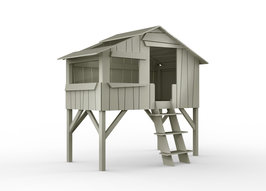 Mathy by Bols halfhoog design boomhut bed Cement grijs