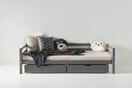 Hoppekids Eco dream my color bed 90x200 smoked pearl