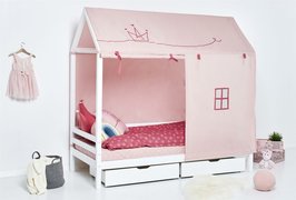 Hoppekids Basic huis bed 90x200 wit