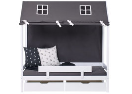 Hoppekids Pets granite grey huistent 70x160