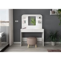 Trasman Vanity secret make-up tafel wit
