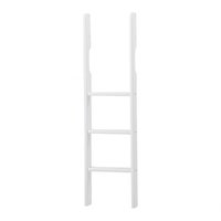 Hoppekids Premium rechte trap voor stapelbed hoog wit