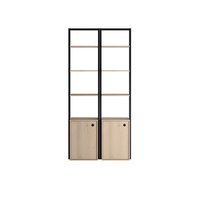 Duplex 2 open rack small naturel / zwart 