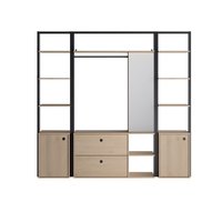 Duplex open rack XL naturel / zwart 