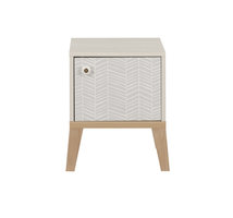 Alika nachtkastje wit kastanje look