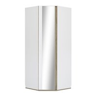 Nestor hoek kast 235 hoog wit eiken