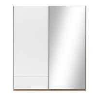 Nestor schuifdeur kast 235 hoog wit eiken