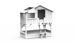 Mathy by Bols boomhut stapelbed wit