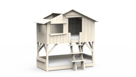 Mathy by Bols boomhut stapelbed ivoor