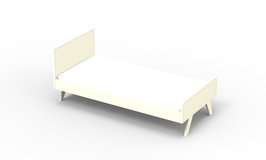Mathy by Bols Madavin design bed 90x200 mdf ivoor