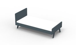 Mathy by Bols Madavin design bed 90x200 mdf basalt grijs