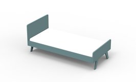 Mathy by Bols Madavin design bed 90x200 mdf donker grijs