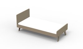 Mathy by Bols Madavin design bed 90x200 mdf linnen