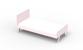 Mathy by Bols Madavin design bed 90x200 mdf poeder roze