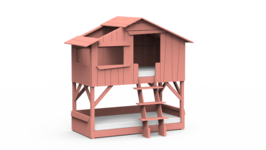 Mathy by Bols boomhut stapelbed coraal