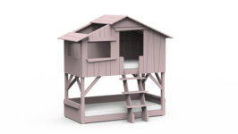 Mathy by Bols boomhut stapelbed winter roze