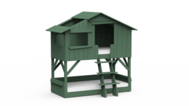 Mathy by Bols boomhut stapelbed jungle groen