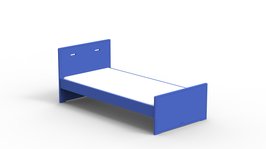 Mathy by Bols Madaket design bed 90x200 mdf Marseille blauw