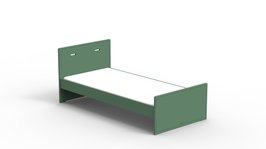 Mathy by Bols Madaket design bed 90x200 mdf jungle groen