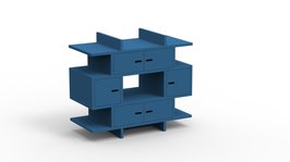 Mathy by Bols Madaket design commode mdf Atlantisch blauw