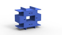 Mathy by Bols Madaket design commode mdf Marseille blauw
