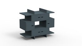 Mathy by Bols Madaket design commode mdf basalt grijs