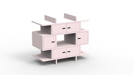 Mathy by Bols Madaket design commode mdf poeder roze