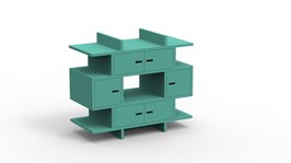 Mathy by Bols Madaket design commode mdf licht groen
