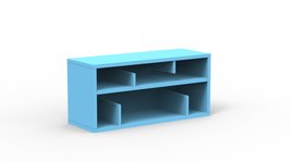 Mathy by Bols Madaket wandkast Azur blauw