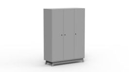 Mathy by Bols Madavin 3 deurs kast cement grijs