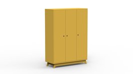 Mathy by Bols Madavin 3 deurs kast oker geel