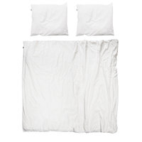 Snurk dekbedovertrek Uni White Lits-Jumeaux XL 260x200/220