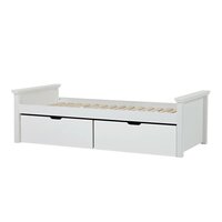 Hoppekids Maja de luxe medium bed met opbergladen 90x200 wit