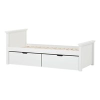 Hoppekids Maja de luxe hoog bed met opbergladen 90x200 wit