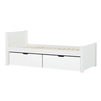 Hoppekids Noah de luxe hoog bed met opbergladen 90x200 wit