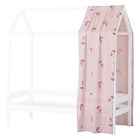 Hoppekids Ole lukoie rood gordijn tbv 70x160 huisbed