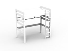 Mathy by Bols Dominique hoogslaper XXL 120x200 grenen wit