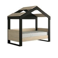 Duplex huisbed 90x190 naturel / zwart 