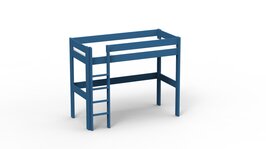 Mathy by Bols Dominique hoogslaper 90x200 grenen atlantisch blauw