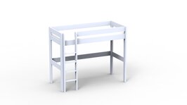 Mathy by Bols Dominique hoogslaper 90x200 grenen poeder blauw