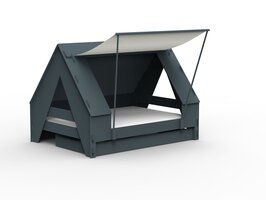 Mathy by Bols design Tent bed 120x200 Basalt grijs