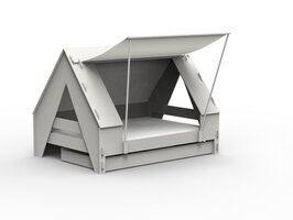 Mathy by Bols design Tent bed 120x200 pearl grijs