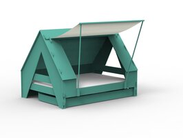 Mathy by Bols design Tent bed 120x200 licht groen