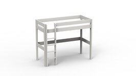 Mathy by Bols Dominique hoogslaper 90x200 grenen pearl grijs