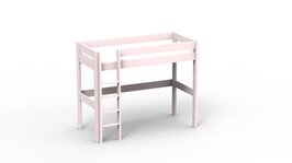 Mathy by Bols Dominique hoogslaper 90x200 grenen poeder roze