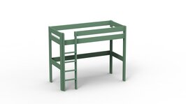 Mathy by Bols Dominique hoogslaper 90x200 grenen jungle green